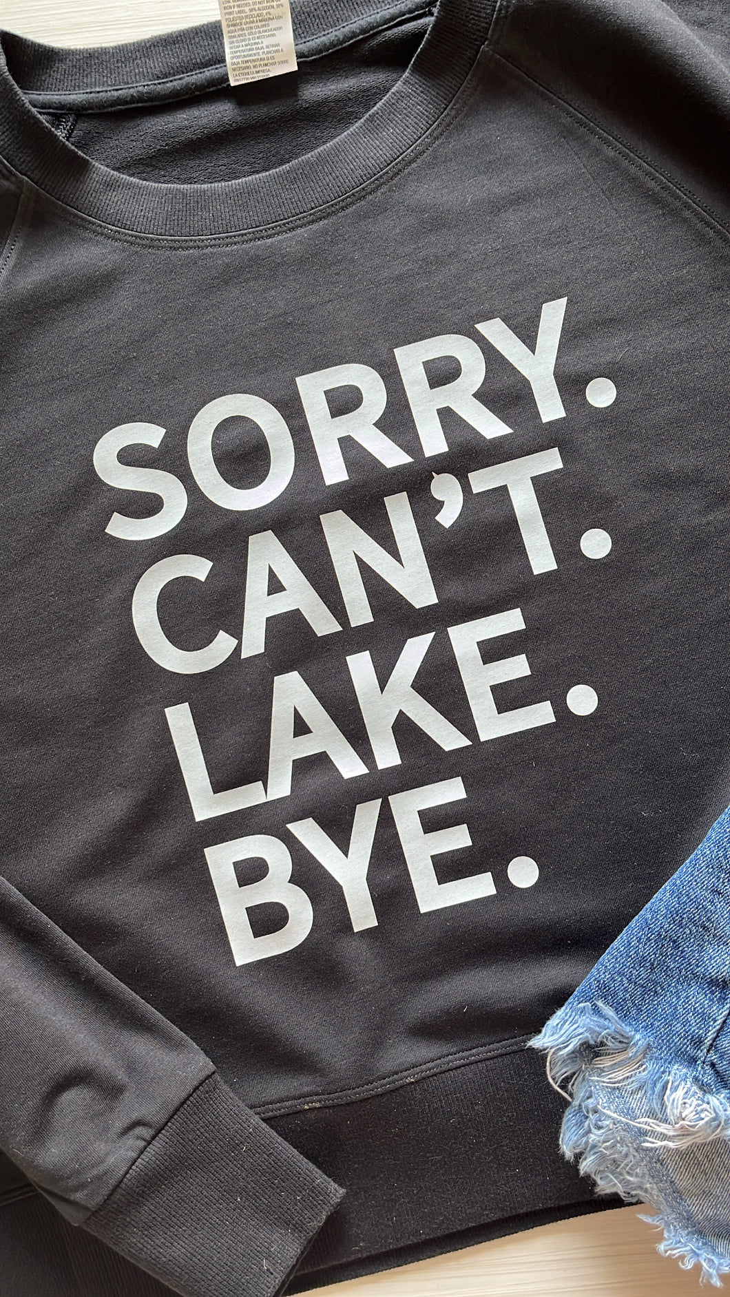 Sorry. Can't. Lake. Bye.