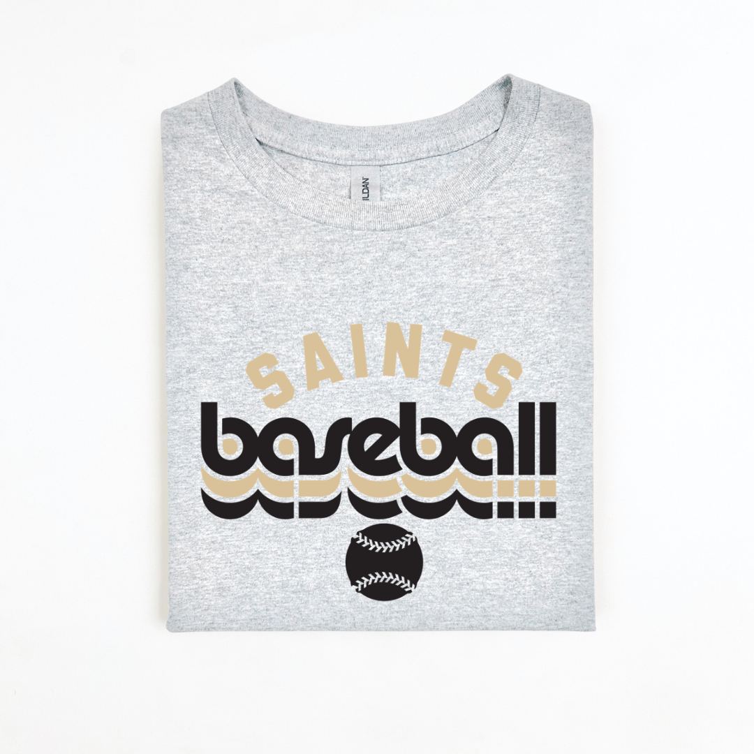 Saints Retro Baseball Team Top