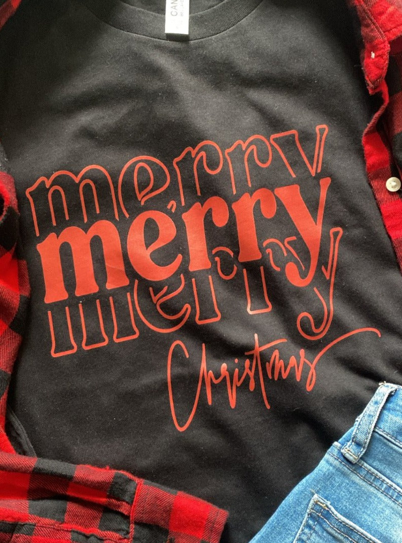Merry Christmas Stacked