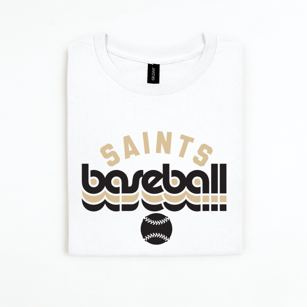 Saints Retro Baseball Team Top