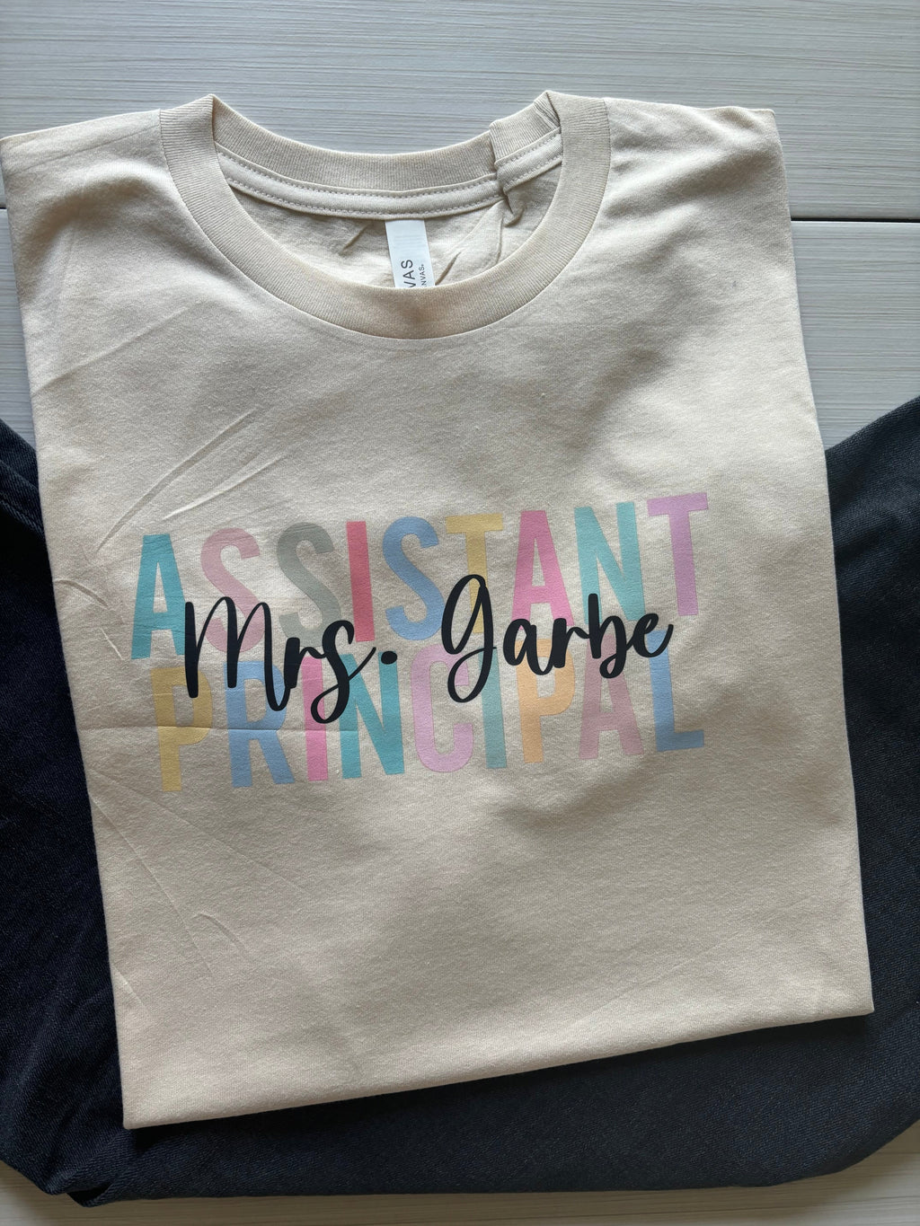 Custom Pastel Teacher Top