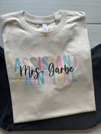 Custom Pastel Teacher Top