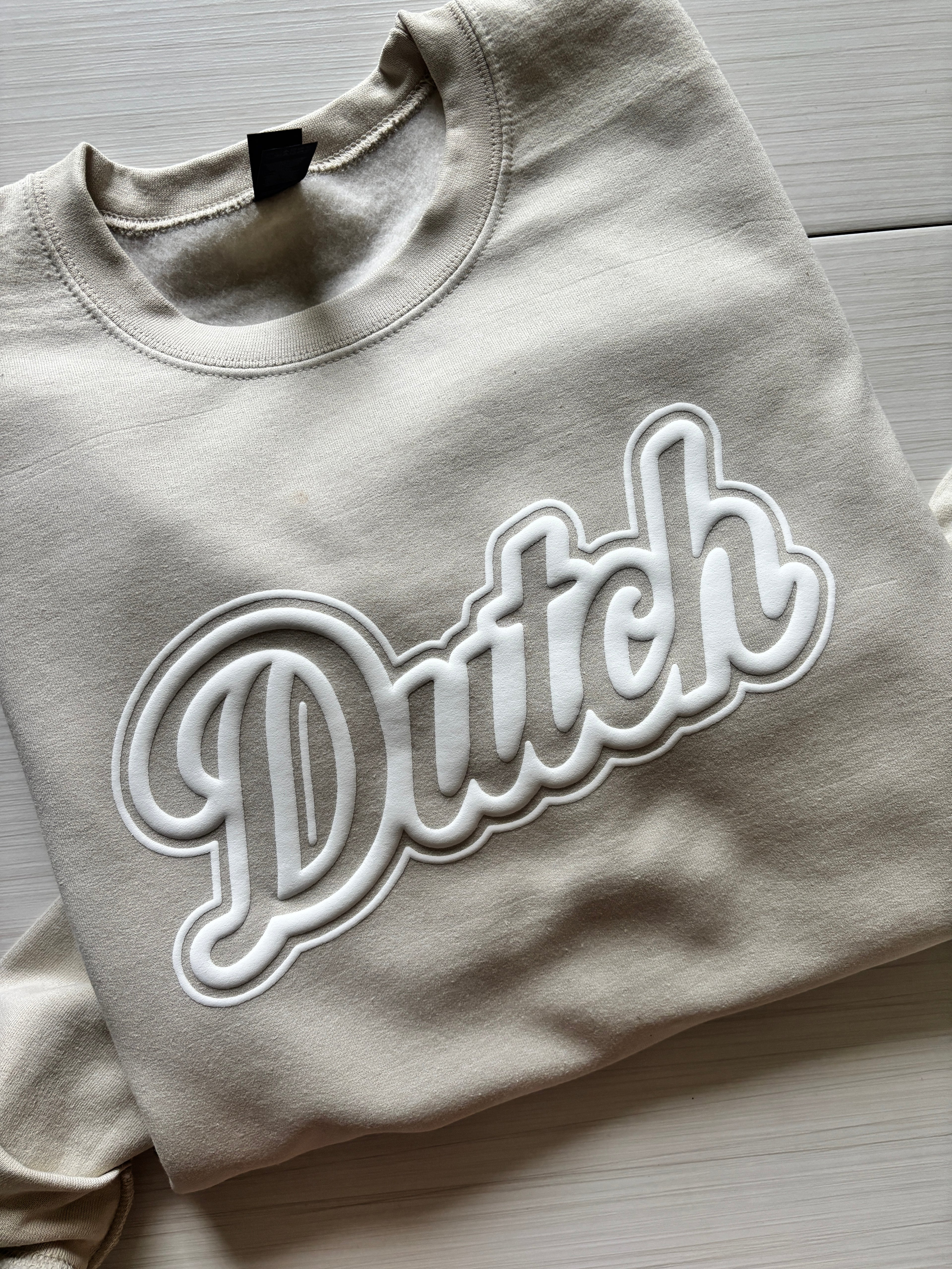 Double Outlined Team Puff Paint