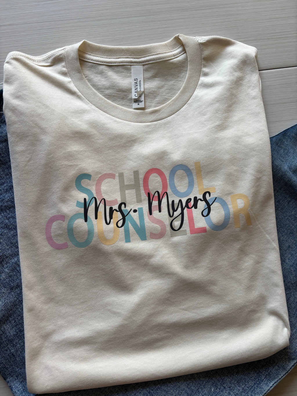Custom Pastel Teacher Top