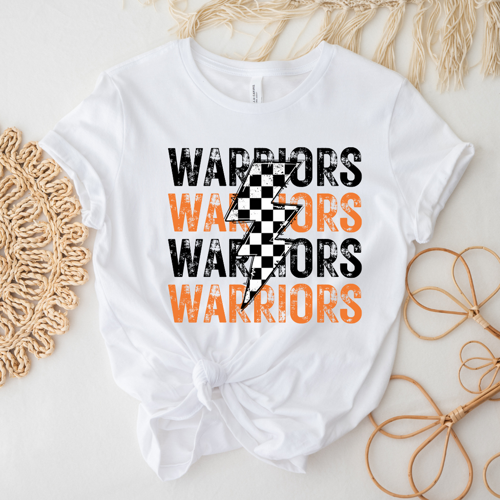 Distressed School Spirit Lightning Bolt