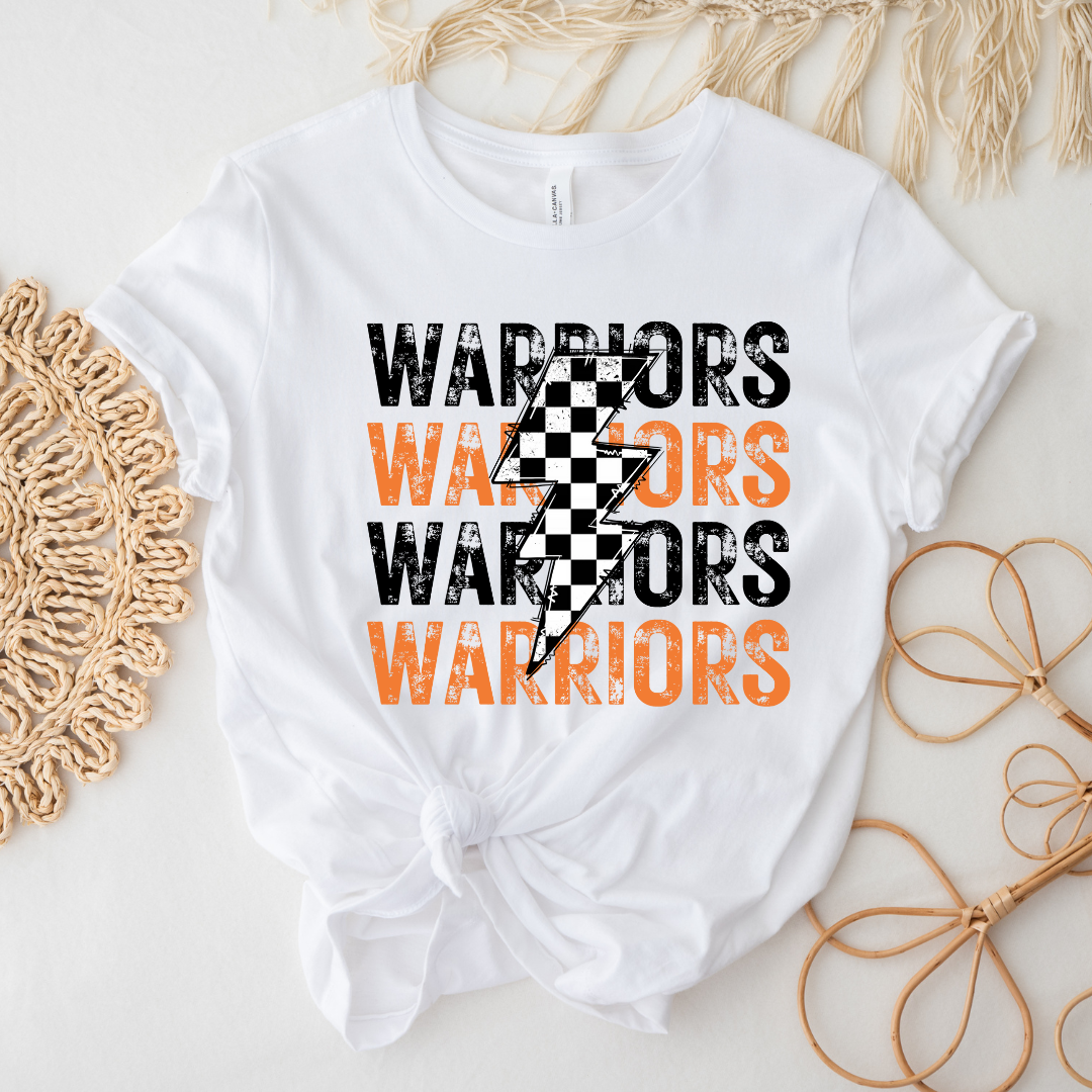 Distressed School Spirit Lightning Bolt