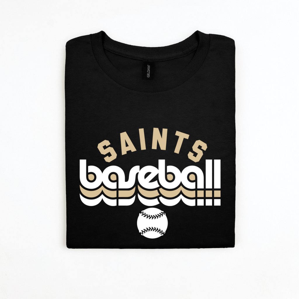 Saints Retro Baseball Team Top