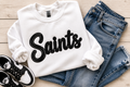 Saints Puff Print