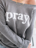 Pray Off the Shoulder Sweater