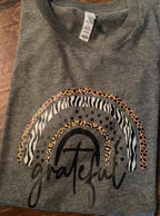 Custom Animal Print Rainbow Tee