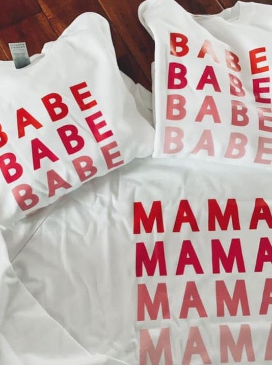 Mama / Babe Stacked Ombre