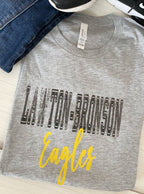 Adult Block Letter Team Top