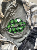 Leprechaun Buffalo Plaid Lips