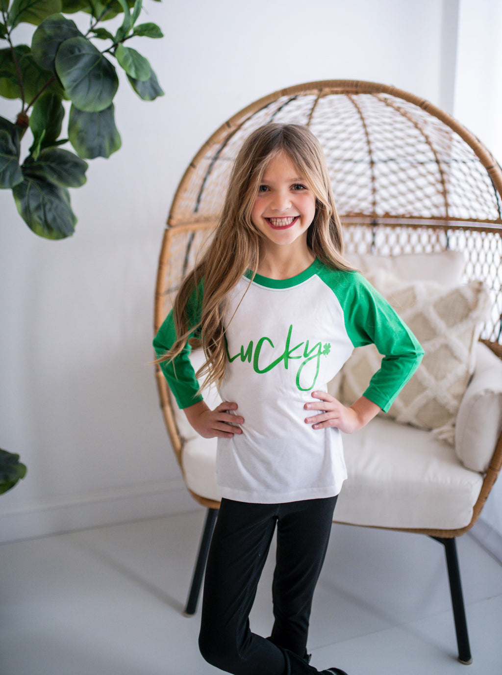 Lucky Raglan Top